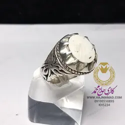 انگشتر خرمهره اصلی |خرید انگشتر خرمهره اصلی رگه دار | گالری حاج محمد