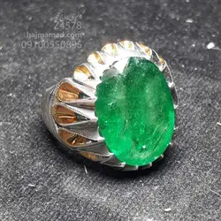 انگشتر زمرد اصل پنجشیر افغانستان | انواع زمرد های کلکسیونی فاخر درجه یک در گالری حاج محمد