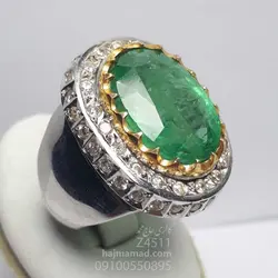 انگشتر بینظیر زمرد پنجشیر اصل افغانستان کلکسیونی و فاخر | خرید انواع زمرد کلمبیا پنجشیر و زامبیا در گالری حاج محمد