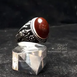 انگشتر عقیق کلوخه آفریقایی