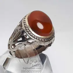 انگشتر عقیق یمنی سرخ