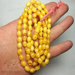 تسبیح کهربا آلمانی اصلی | تسبیح کهربا 101 دانه آلمانی | گالری حاج محمد | کهربا