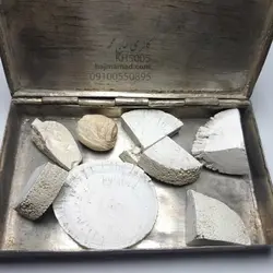 خرمهره اصلی طبیعی ضمانتی | خرید خرمهره با ضمانت بازگشت از گالری حاج محمد