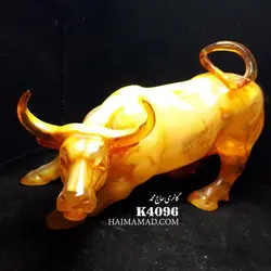 مجسمه کهربا گاو