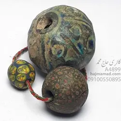 مهره کهنه گبری سفالی | خرید انواع مهره مهای کهنه قدیمی در گالری حاج محمد