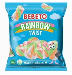 پاستیل مارشمالو ببتو رینبو توییست 500 گرمی - هاریکا کالا