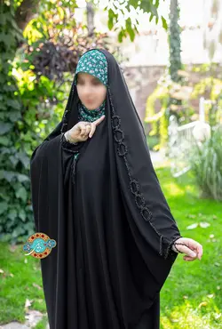 چادر عربی منجوق دوزی مدل گیسو