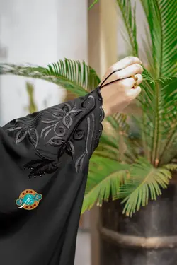 چادر جده گلدوزی طرح ارکیده