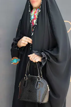 چادر  جده گلدوزی طرح ستاره