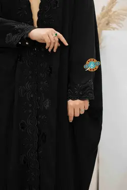 چادر خبرنگاری دانشجویی گلدوزی مدل نازلی