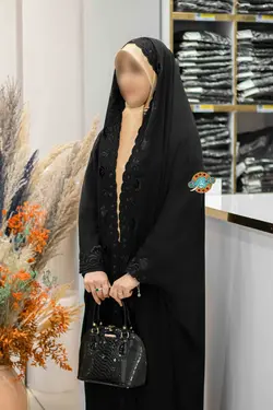 چادر خبرنگاری دانشجویی گلدوزی مدل نازلی