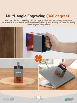 لیزر حکاکی قابل حمل Portable laser engraving