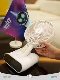 پنکه و لامپ شارژی کمپینگ Rechargeable camping fan and lamp - فروشگاه هنری شاپ | Heneri.shop