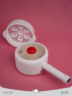 ماهیتابه و بخارپز برقی شیائومی مدل Xiaomi electric frying pan and steamer Deerma DEM-DG15 - فروشگاه هنری شاپ | Heneri.shop