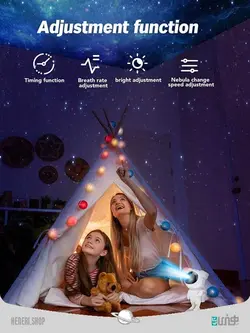 پروژکتور و چراغ خواب کهکشانی Galaxy projector and night light - فروشگاه هنری شاپ | Heneri.shop