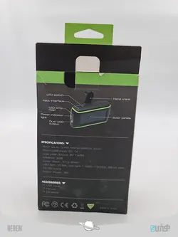 پاوربانک خورشیدی Hand Crank solar Power Bank