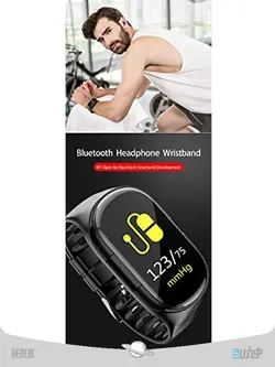 ساعت هوشمند AI با مانیتور ضربان قلب و هدفون بلوتوث وایرلس Smart Watch Lemfo m1 Built-in TWS Wireless BluetoothLEMFO M1