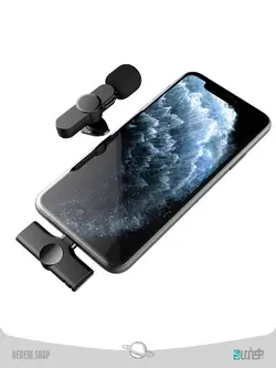 میکروفون بی سیم k9 با قابلیت پخش زنده برای آیفون لایتنینگ K9 Wireless Microphone for Apple Lightning live broadcast