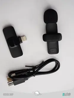 میکروفون بی سیم k9 با قابلیت پخش زنده برای آیفون لایتنینگ K9 Wireless Microphone for Apple Lightning live broadcast
