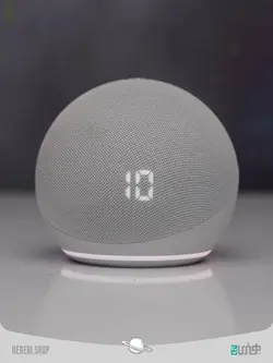 اسپیکر هوشمند با الکسا و ساعت Smart speaker with clock and Alexa echo dot