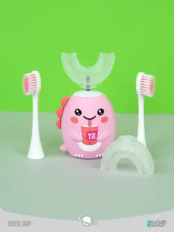 مسواک برقی U شکل کودکان 360 درجه Children's U-shaped electric toothbrush 360 degrees