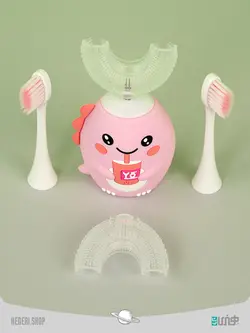 مسواک برقی U شکل کودکان 360 درجه Children's U-shaped electric toothbrush 360 degrees