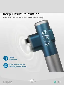 مینی ماساژور تفنگی KICA 3 دو سر با فرکانس بالا KICA 3 mini massager with two high frequency heads