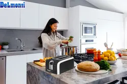 توستر نان استیل دلمونتی مدل DL570 - هیرساکالا
