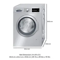 ماشین لباسشویی 8 کیلویی بوش مدل WAJ2018SGC - هیرساکالا