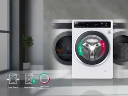 خرید، قیمت و بررسی_ لباسشویی درب فضایی ال جی مدل FH4G1JCHK6N - هیرساکالا