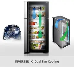 یخچال فریزر فرنچ هیتاچی R-E6800 - هیرساکالا