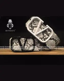 کمربند زنانه طرح پوست ماری کد92
