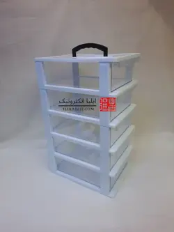 جعبه 5 طبقه دسته دار سایز بزرگ D5 قناد پلاست (بهترین جنس بازار) - ایلیا اِلِک