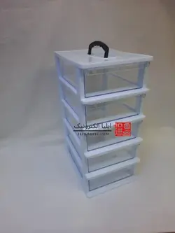 جعبه 5 طبقه دسته دار سایز بزرگ D5 قناد پلاست (بهترین جنس بازار) - ایلیا اِلِک