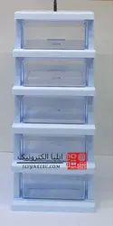 جعبه 5 کشو 5 طبقه دسته دار کشو بزرگ E5 قناد پلاست - ایلیا الکترونیک