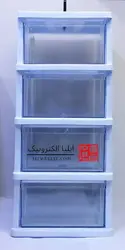 جعبه 4 کشو 4 طبقه دسته دار کشو بسیار بزرگ H4 (کشو اندازه کاغذ a4) قناد پلاست (بهترین جنس بازار) - ایلیا الکترونیک