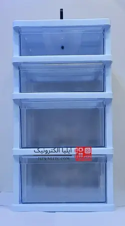 جعبه 4 کشو 4 طبقه دسته دار کشو بسیار بزرگ GH22 با ۲ سایز کشو در باکس (کشو اندازه کاغذ a4) قناد پلاست (بهترین جنس بازار) - ایلیا الکترونیک