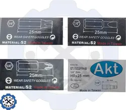 قیمت فروش و مشخصات انواع سر پیچگوشتی 25mm آکرافت AKT - ایران ابزار