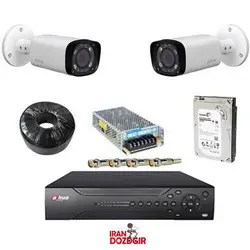 پکیج دوربین مداربسته 2 دوربین بالت داهوا