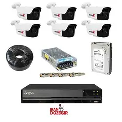 پکیج دوربین مداربسته 6 دوربین بالت Zvision