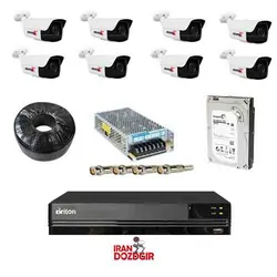 پکیج دوربین مداربسته 8 دوربین بالت Zvision