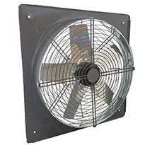 هواکش صنعتی پروانه استیل (با توری محافظ جلو) سایز 30 سانت