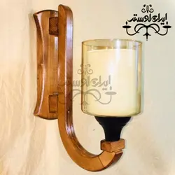 لوستر دیواری چوبی تابان
