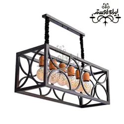لوستر چوبی مدرن 6-500220 خطی