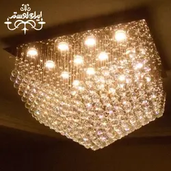 لوستر سقفی ریسه ای مربع کشکولی 80
