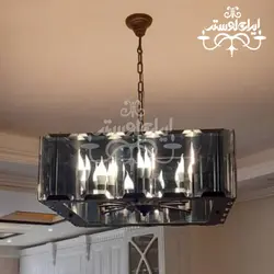 لوستر مدرن لاریسا مربع 60 مشکی