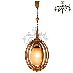 لوستر آویز چوبی زحل دارکار