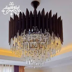 لوستر مدرن کریستالی نیزه ای