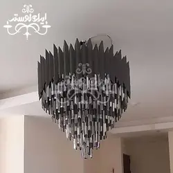 لوستر مدرن کریستالی نیزه ای