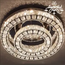 لوستر سقفی مدرن 50-30 سه طرف کریستال